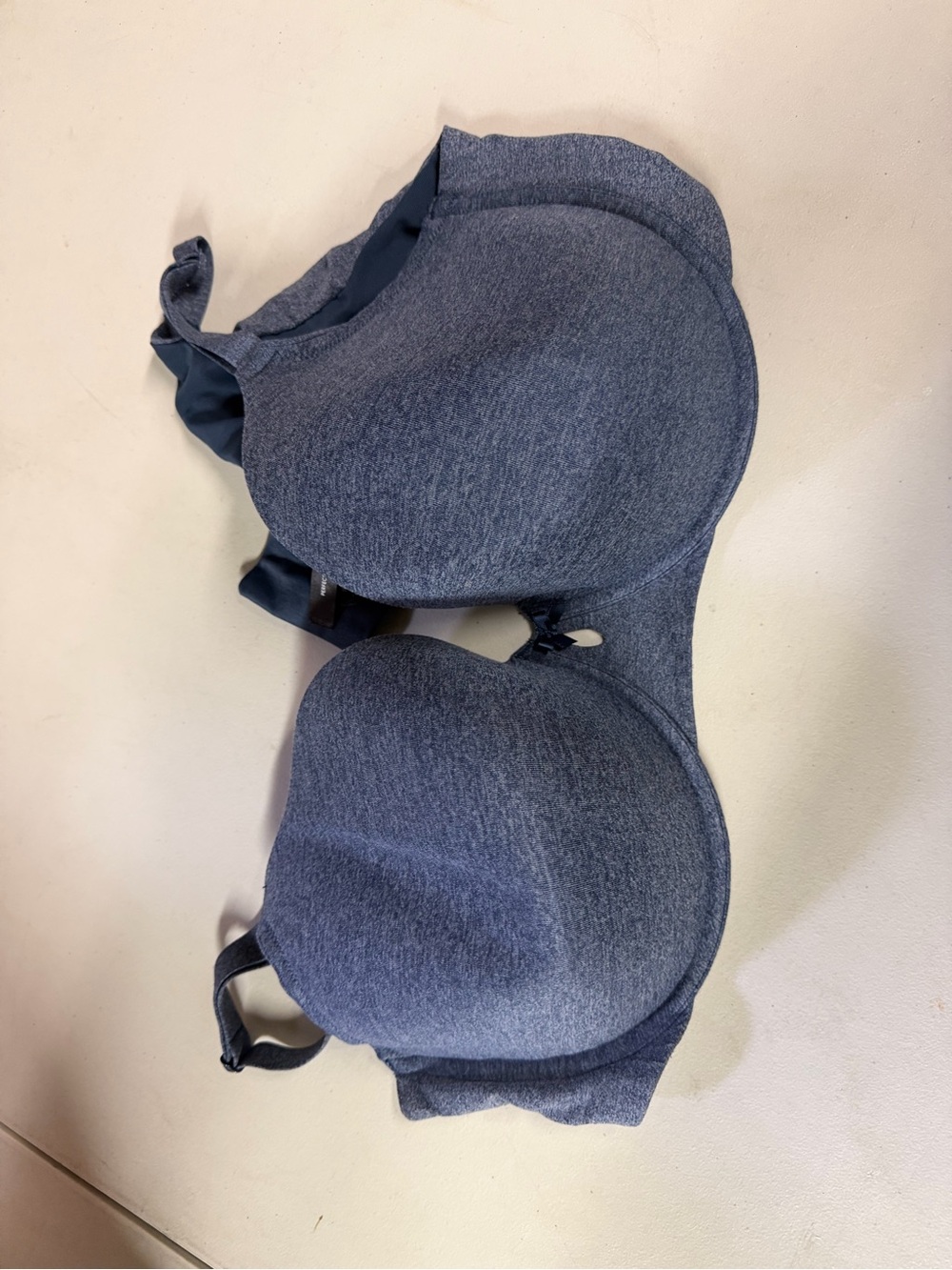 Heather Navy Blue Torrid curve lightly lined bra 48D